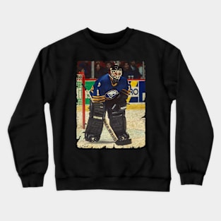 John Blue, 1995 in Buffalo Sabres (3.52 GAA) Crewneck Sweatshirt